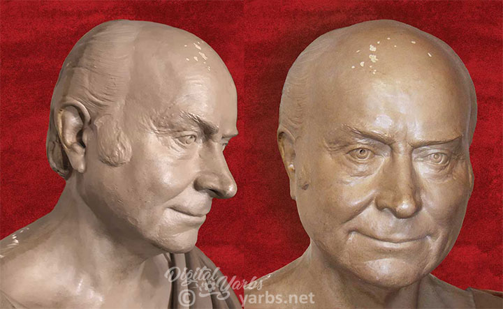 John Quincy Adams Unreconstructed life masks by John Henri Isaac Browere