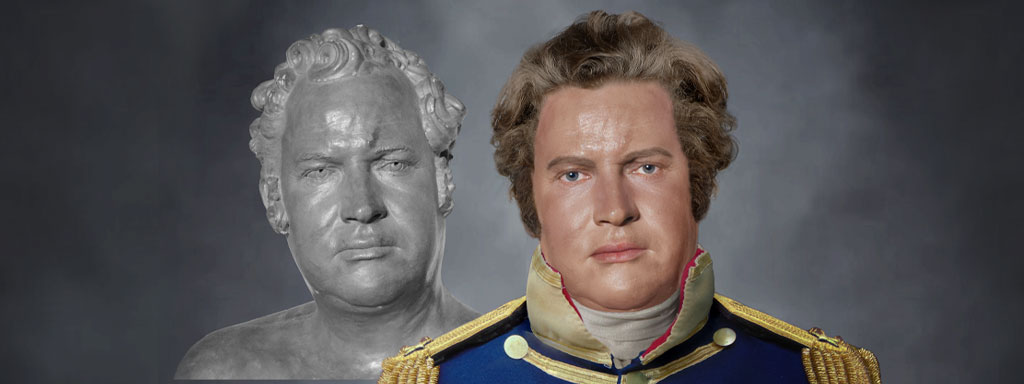 The Real Face of Alexander Macomb - Life Mask Reconstruction