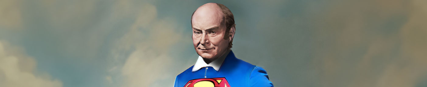 John Quincy Adams in a 19th Century Superman Suit