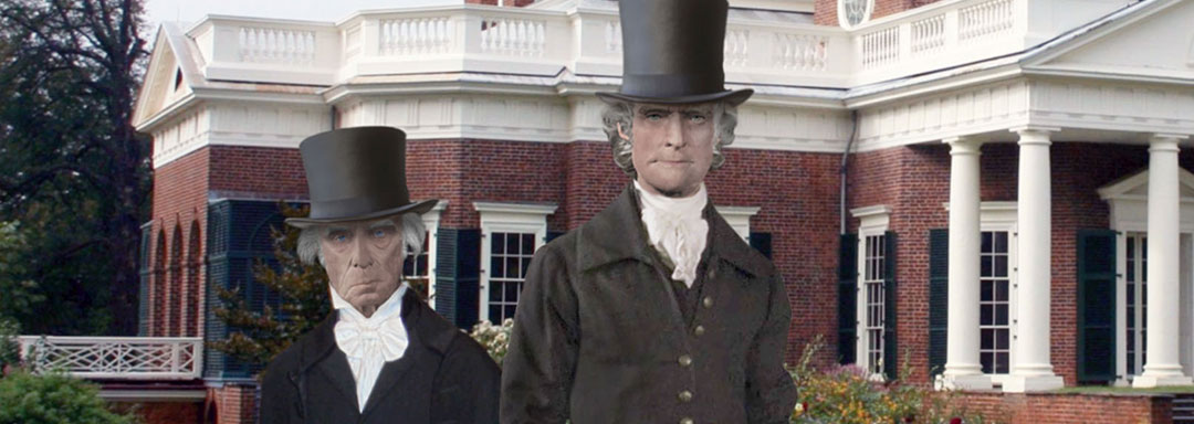 Thomas Jefferson and James Madison at Monticello