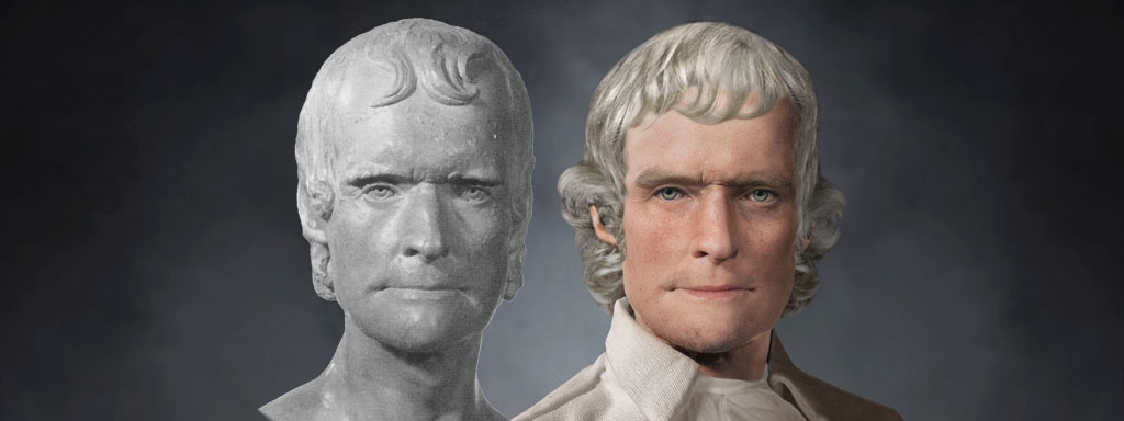 The Real Face of Thomas Jefferson - Life Mask Reconstruction