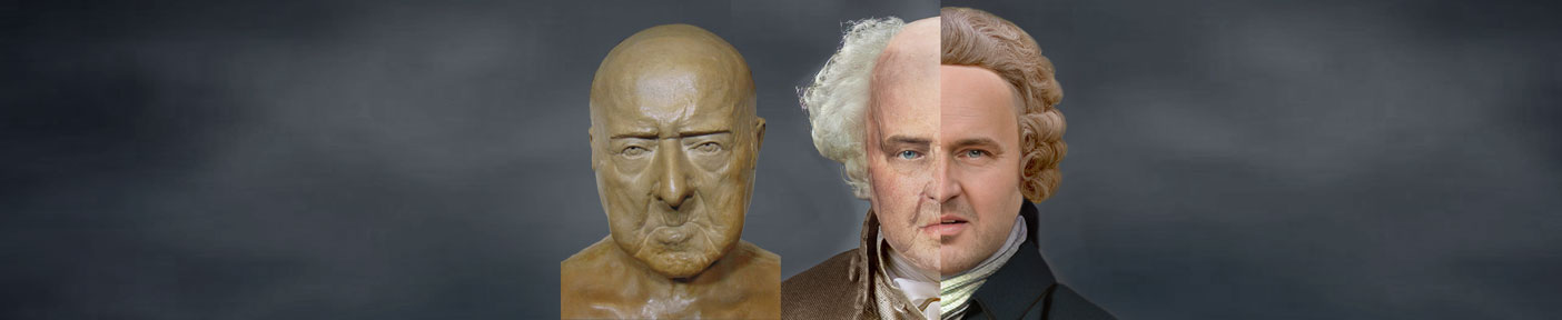 John Adams life mask de-aged