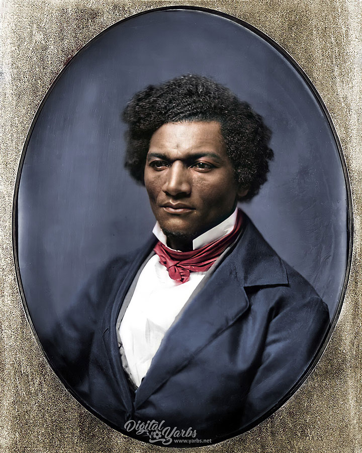 Frederick Douglass Colorized and AI Enhanced