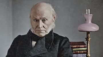 Colorized and Enhanced Daguerreotype of John Quincy Adams