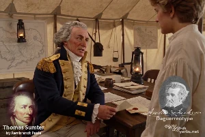 As a courier, young Andrew Jackson recieves a message from Colonel Thomas Sumter