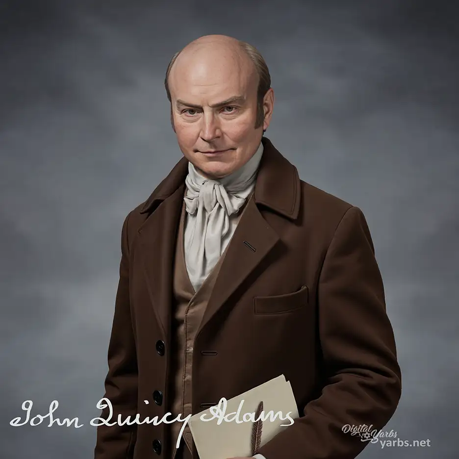 John Quincy Adams Colorized portrait, full resolution