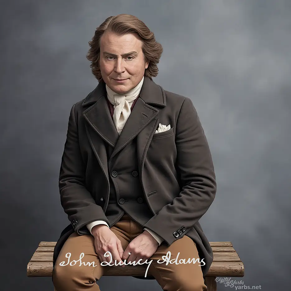 Young John Quincy Adams color portrait Age Regressed, full resolution