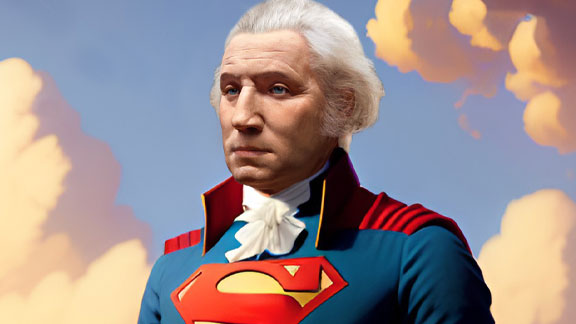 George Washington as Superman