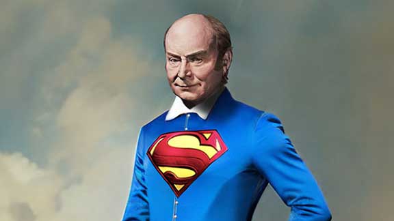 John Quincy Adams as Superman