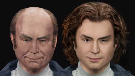 The Young Face of John Quincy Adams - Life Mask De-aged