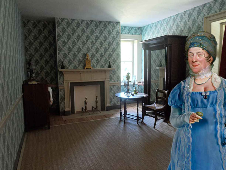 Dolley Madison in Payne Todd's room