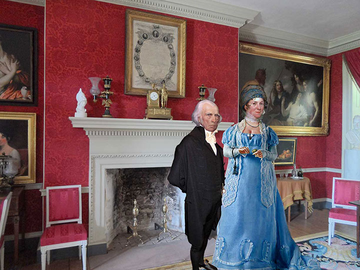 James Madison and Dolley Madison in the Drawing Room of Montpelier