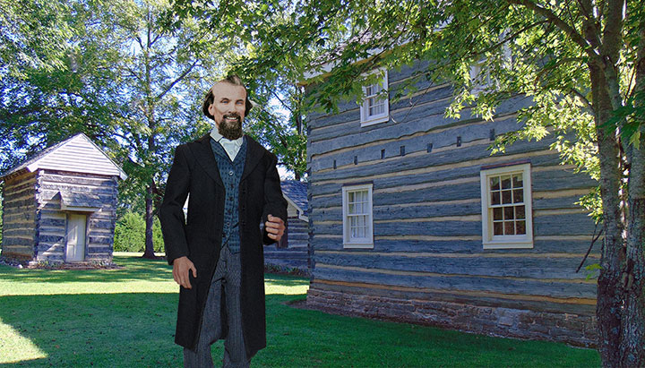 Sitting with Nathan Bedford Forrest in the kitchen.