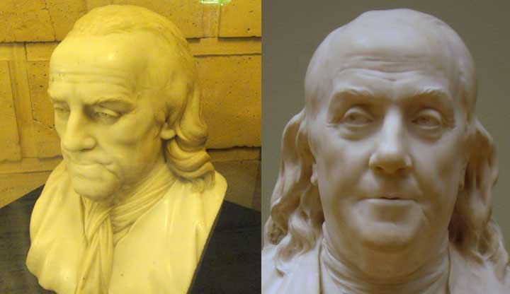 Terracotta Portrait Bust of Benjamin Franklin - Diplomatic