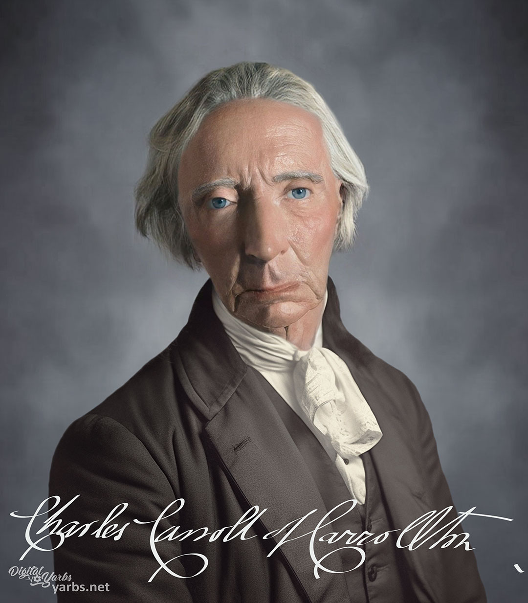 Charles Carroll of Carollton life mask facial reconstruction