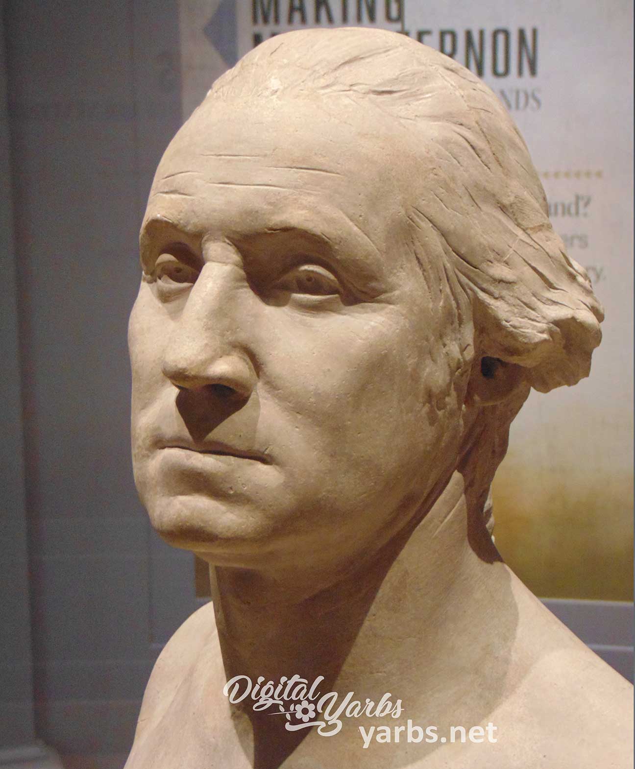 George Washington life mask by Jean-Antoine Houdon
