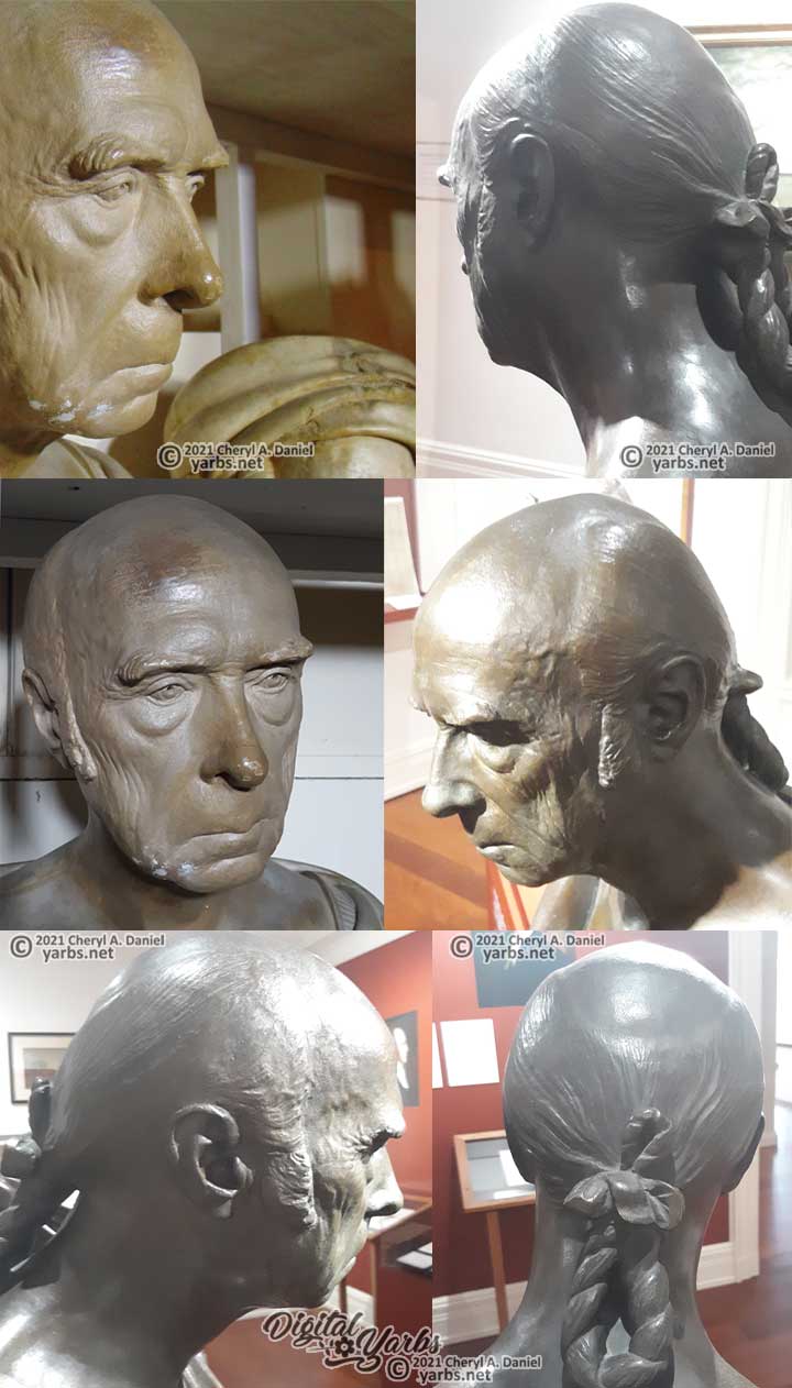James Madison Unreconstructed life mask by J. I. Browere