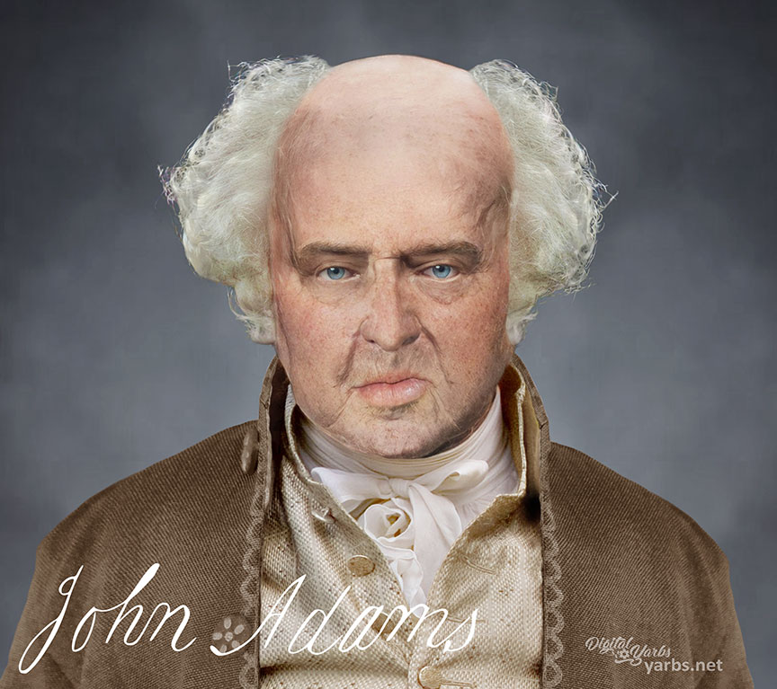 Life Mask reconstruction of John Adams