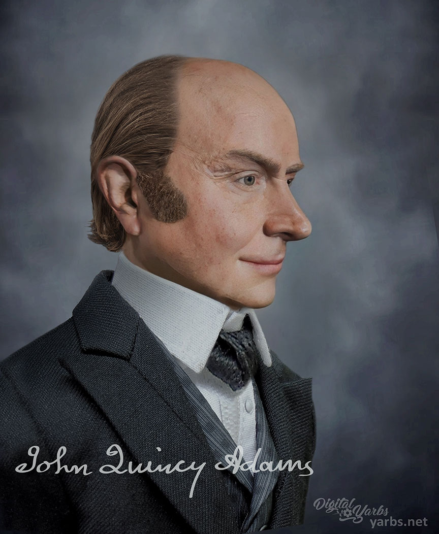 John Quincy Adams Profile View of his life maskk
