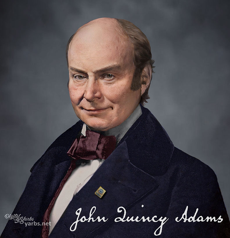 John Quincy Adams Face like the daguerreotype