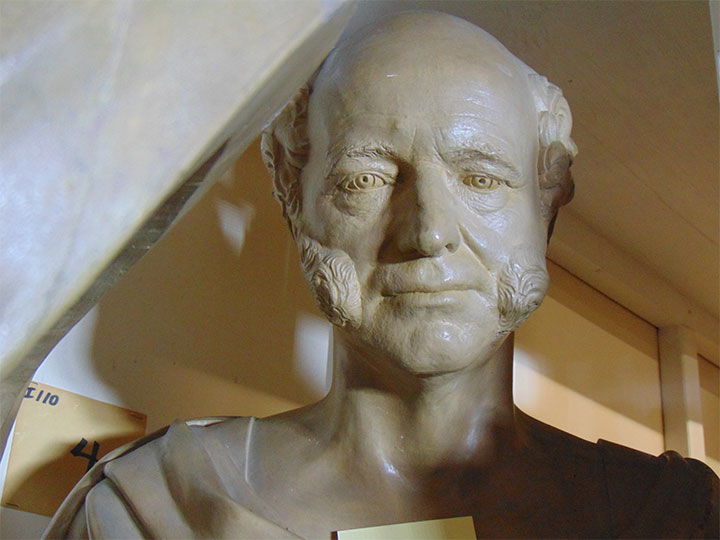 Martin Van Buren life mask by J. I. Browere