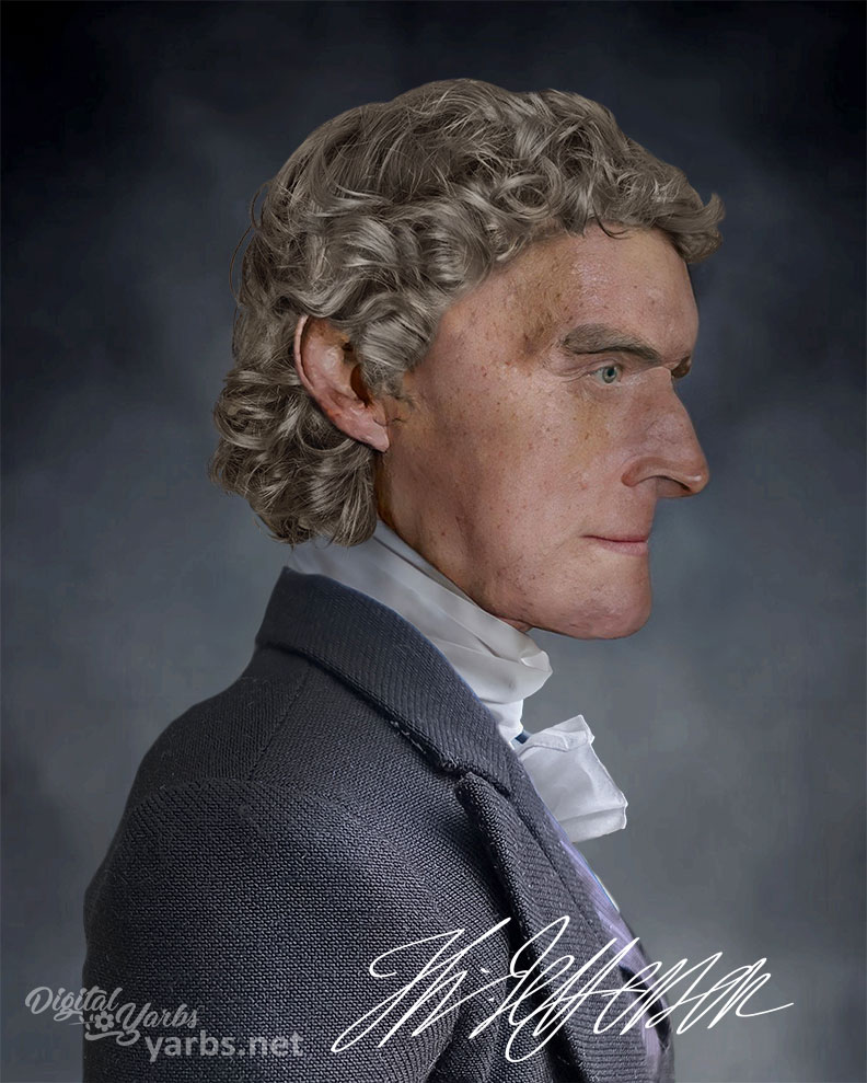 Thomas Jefferson's Profile Face