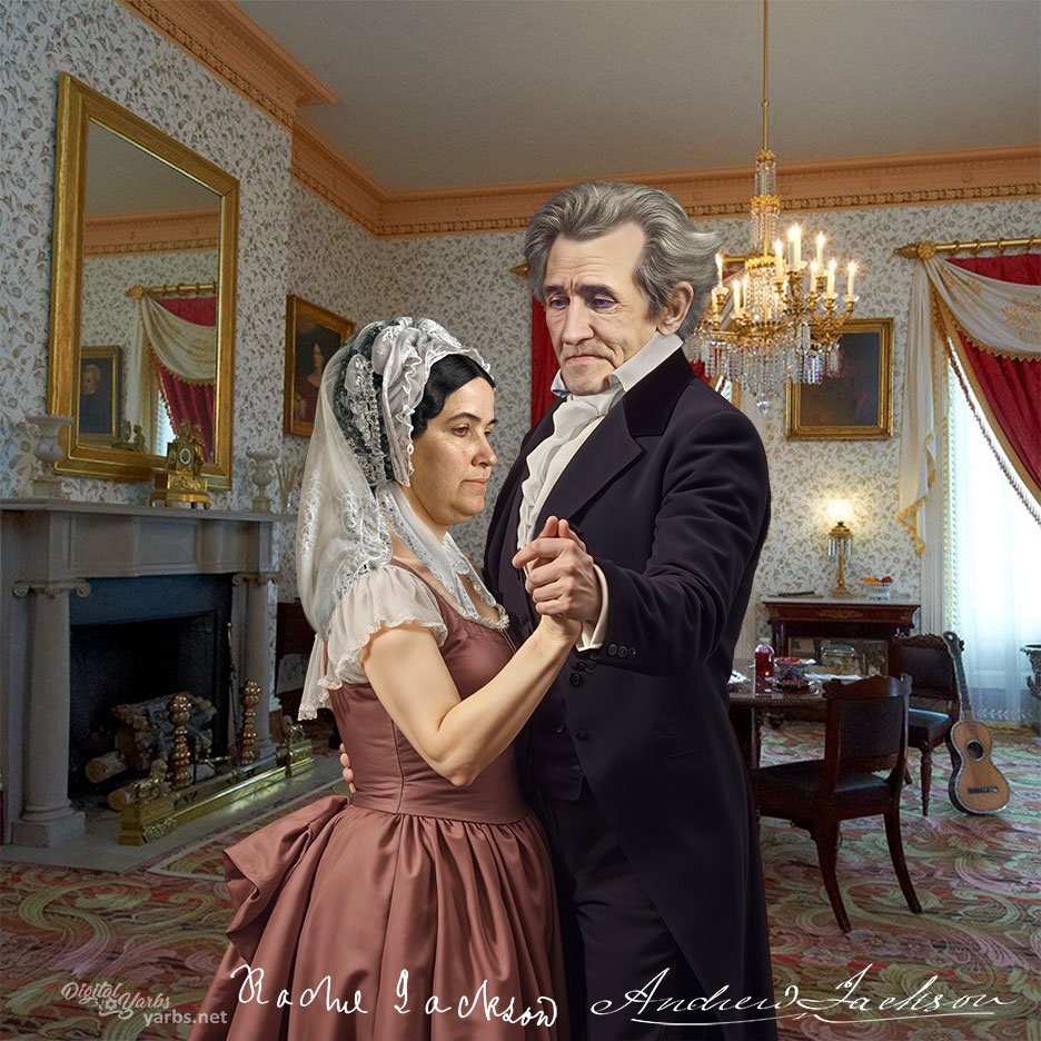 Rachel Jackson and Andrew Jackson Dancing at the Hermitage Print