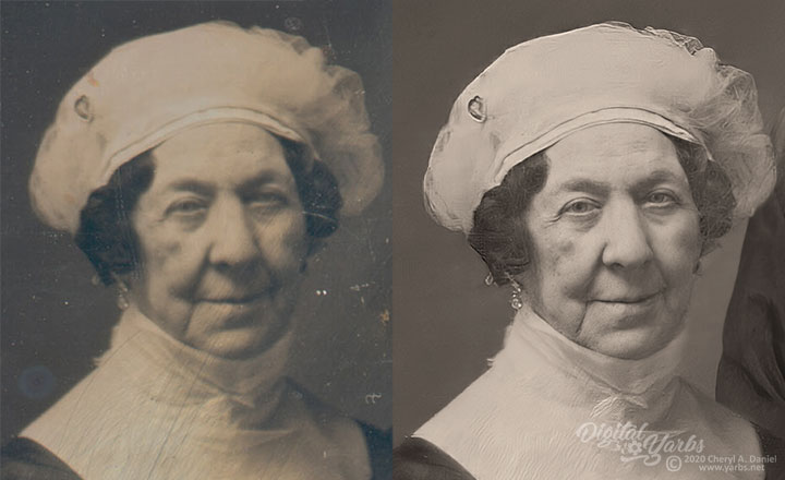 Dolley Madison Daguerreotype Enhancement