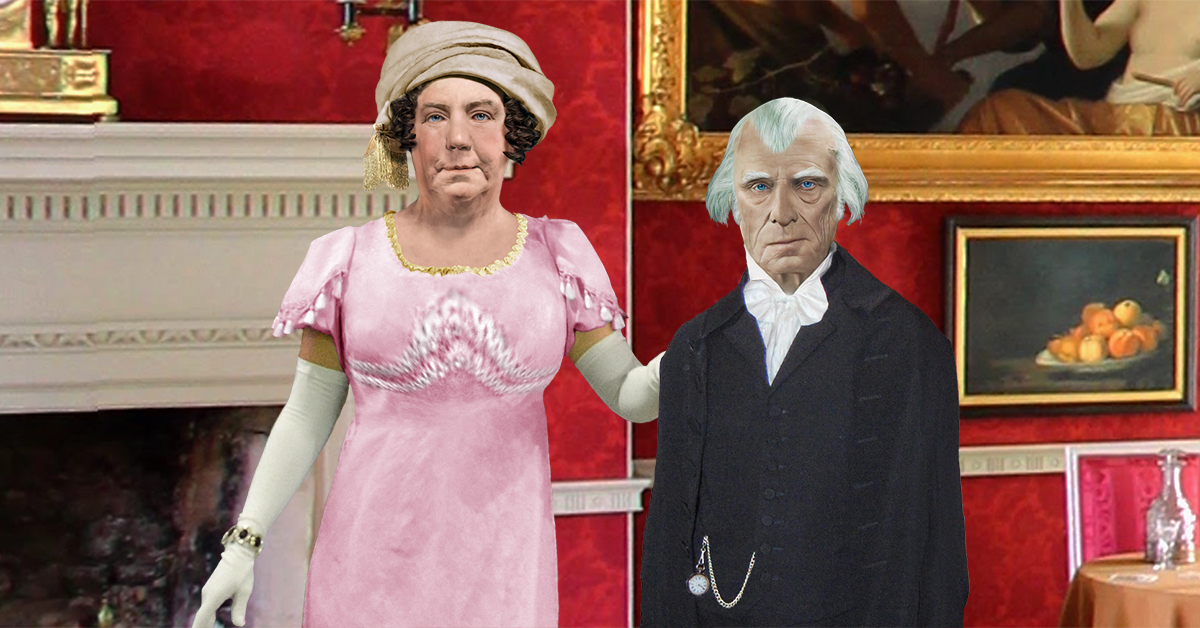 Dolley Madison and James Madison at Montpelier