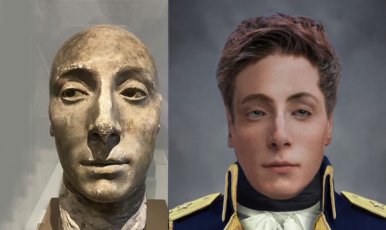 The Real Face of Marquis de Lafayette - Life Mask Reconstruction